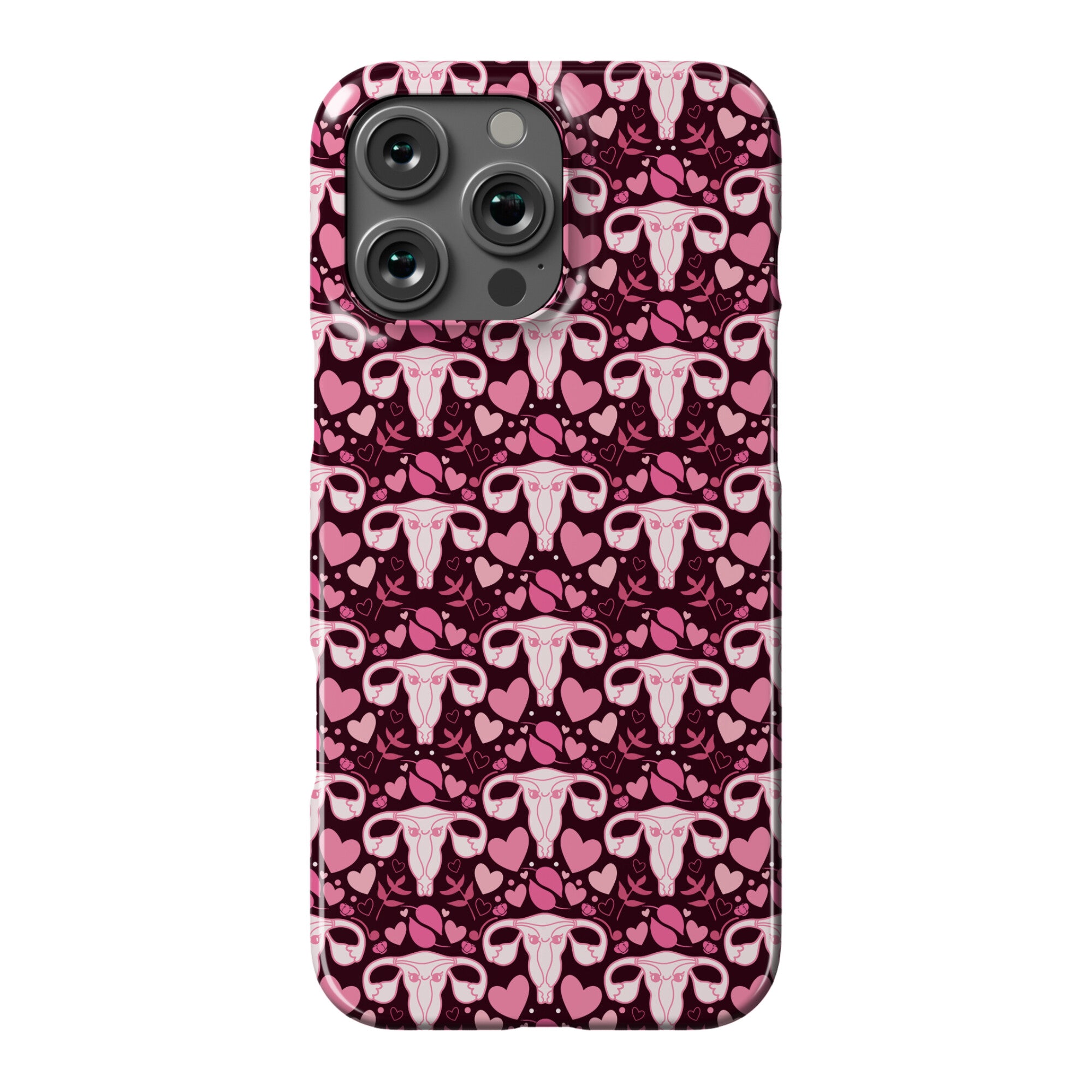 Uterus Pattern Phone Case